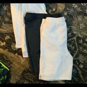 Prince Y-XL Tennis Short Bundle 3 white, 1 navy